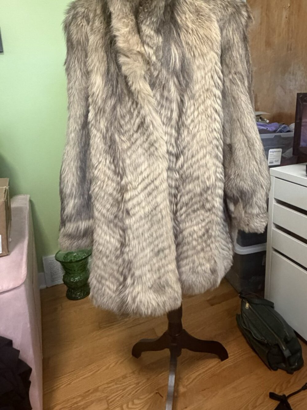 Vintage Blond Racoon Fur Coat - Picture 7 of 8